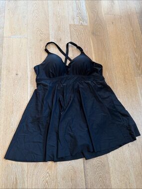 Torrid Size 3 Black Swim Dress
